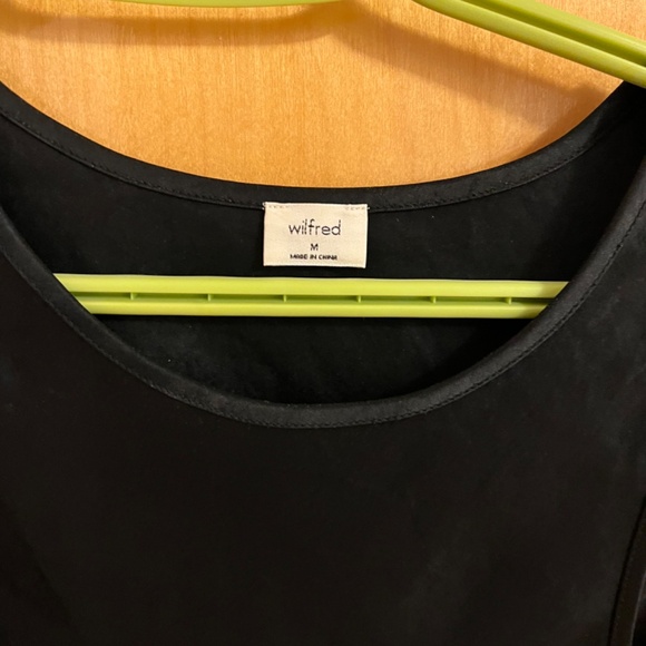 Black satin Aritzia tank - Picture 2 of 2